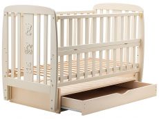 Ліжко Babyroom Друзі DDMYO-3 маятник, ящик, відкидний бік слонова кістка